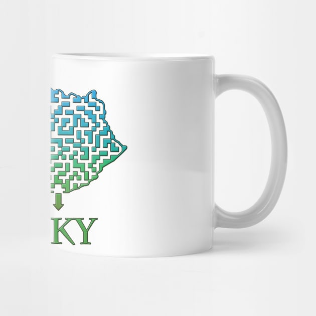 State of Kentucky Colorful Maze by gorff